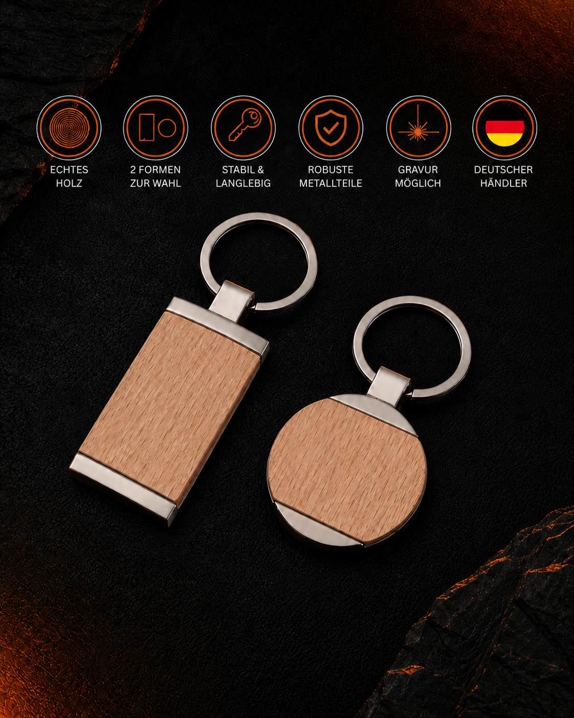 Holz Schlüsselanhänger